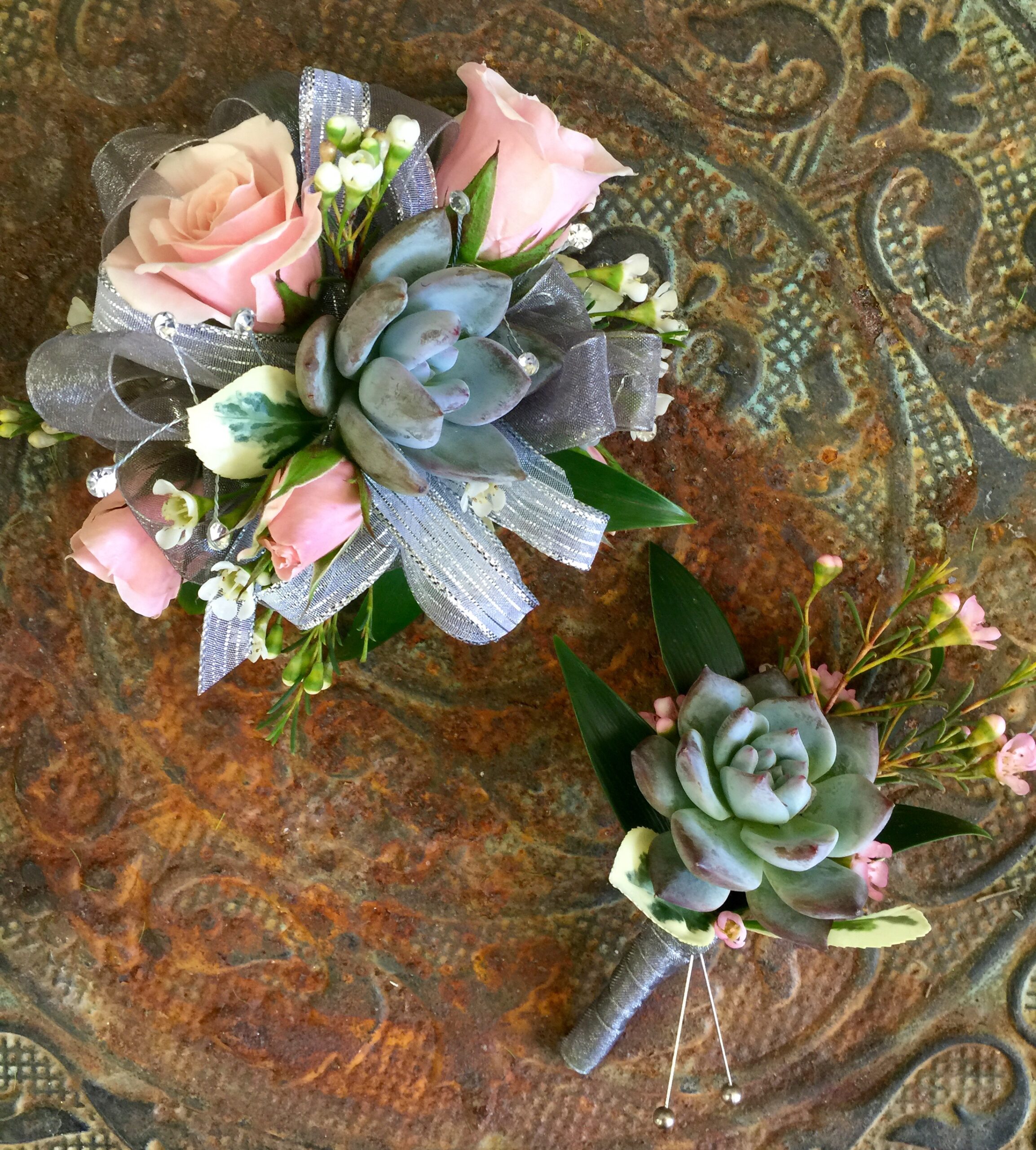 Rose & Succulent Set