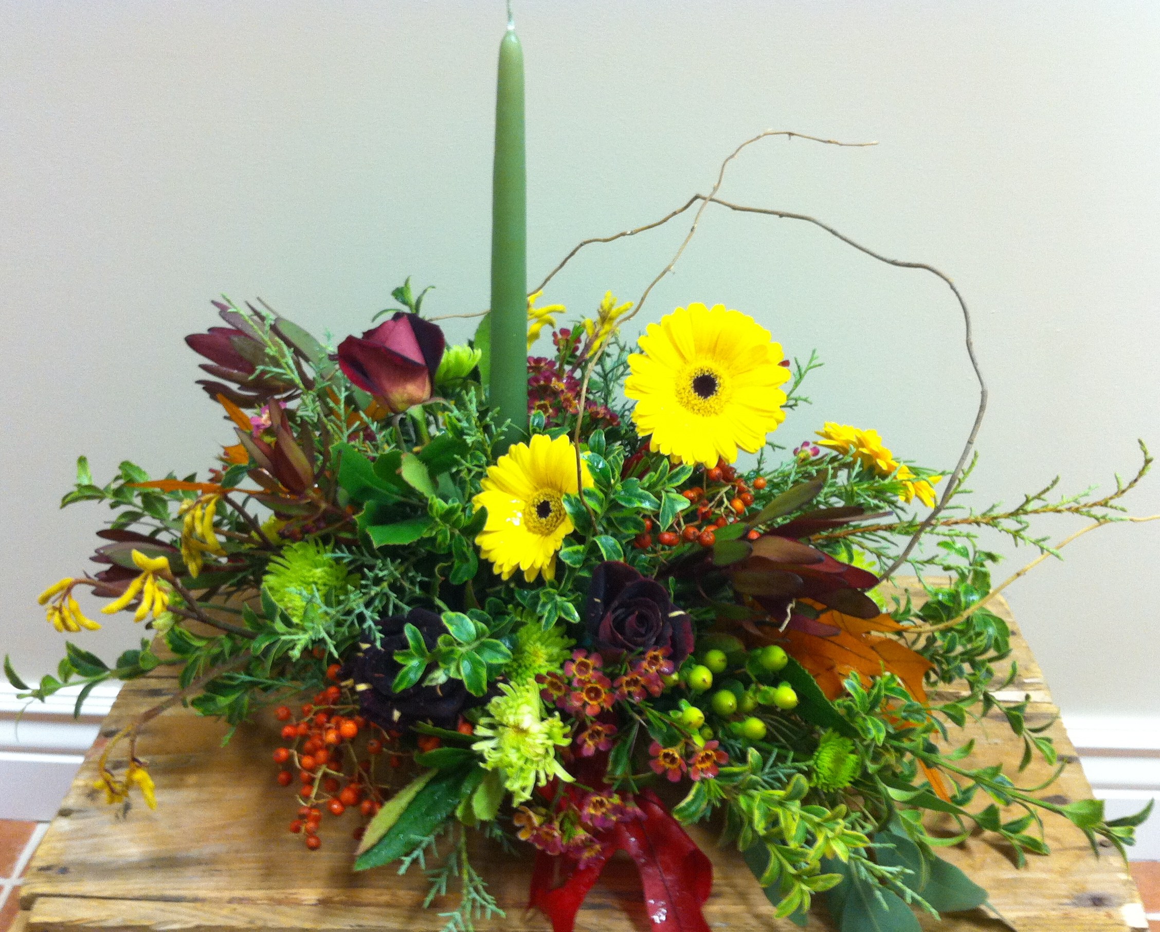 Fall Candle Centerpiece