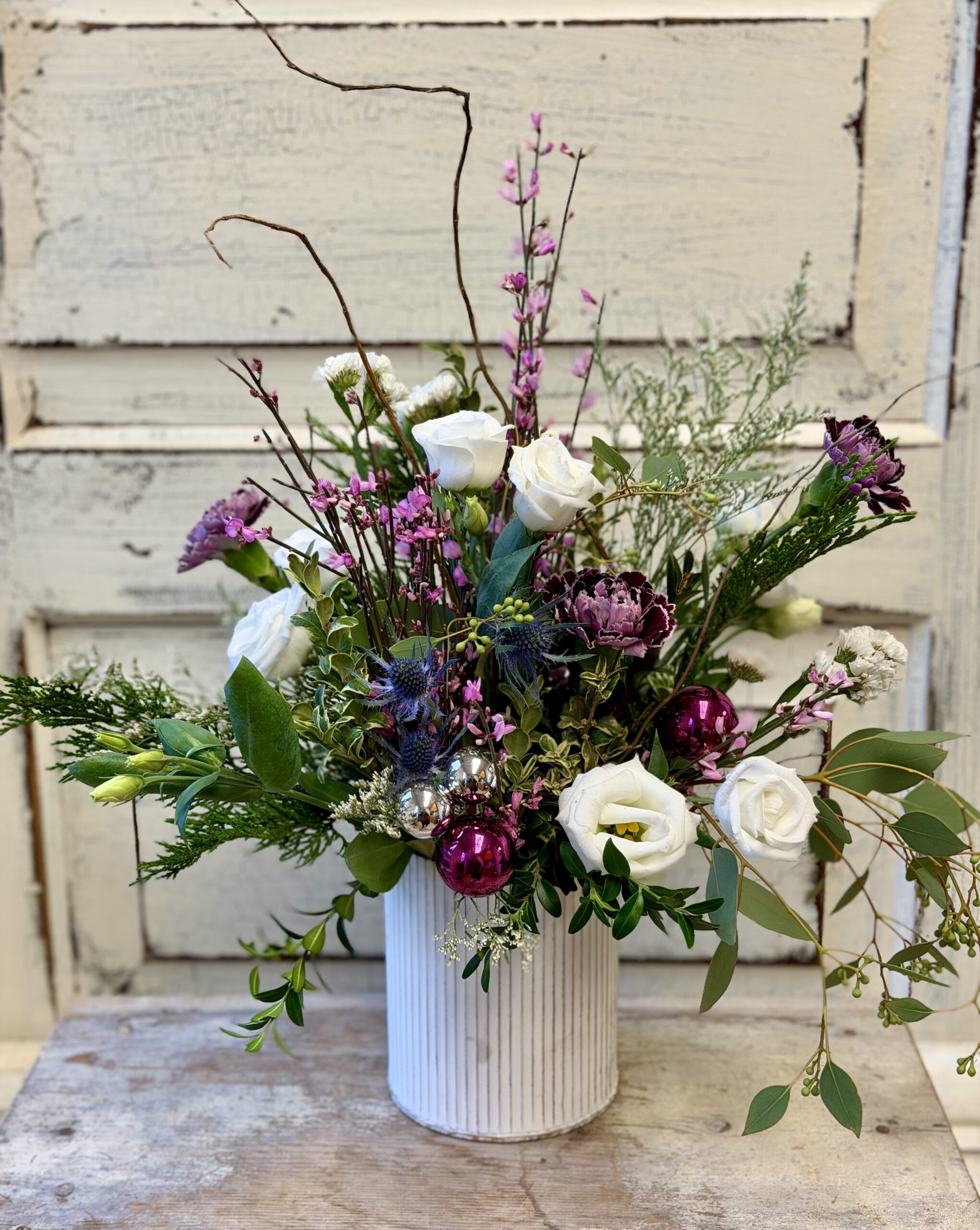 Festive Holiday Vase