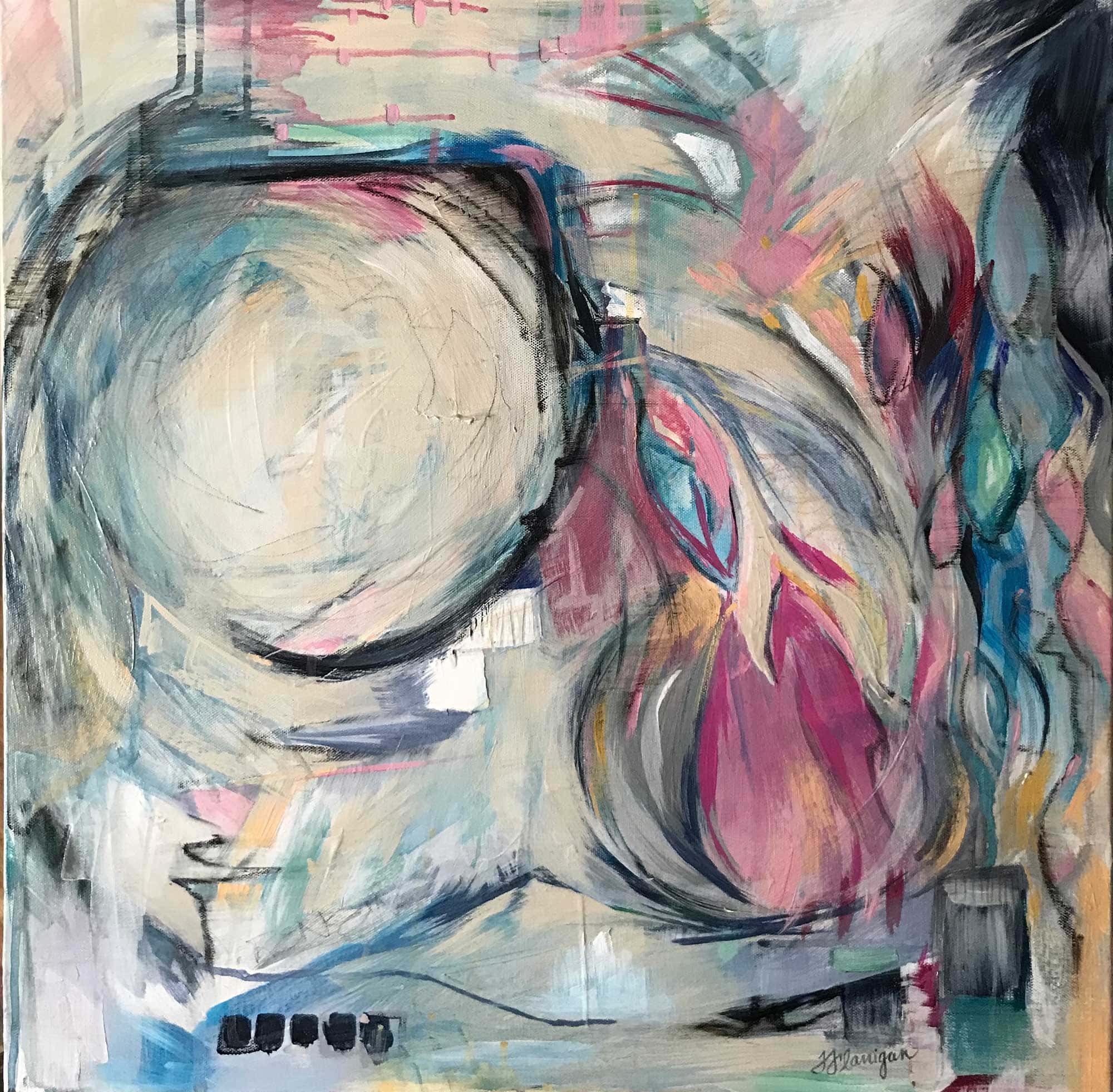 FlaniganVentureMixedMedia24x24 Venture - Mixed Media