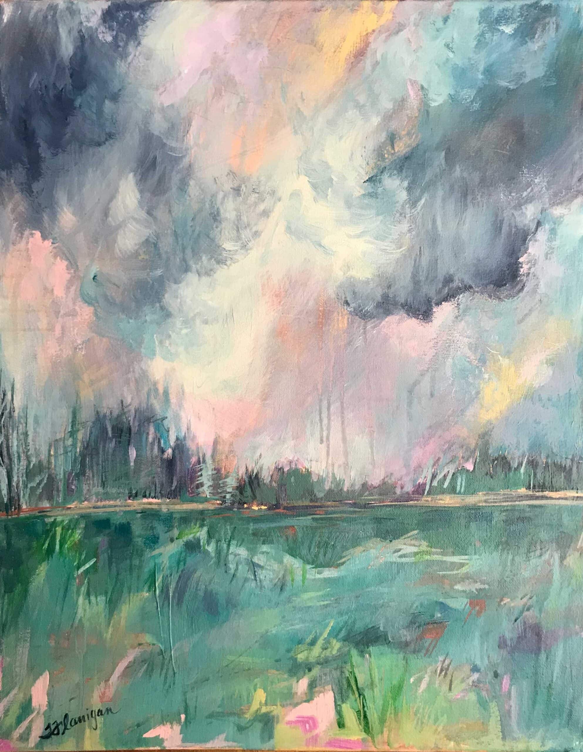 Painting-Evening-Sky Painting-Evening-Sky