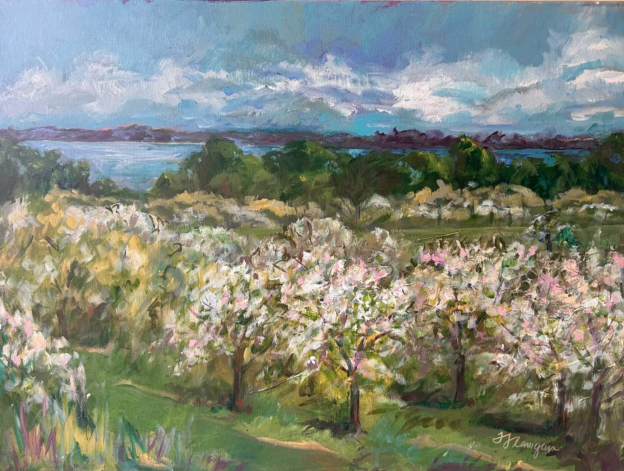 Painting-Spring-on-Old-Mission Painting-Spring-on-Old-Mission